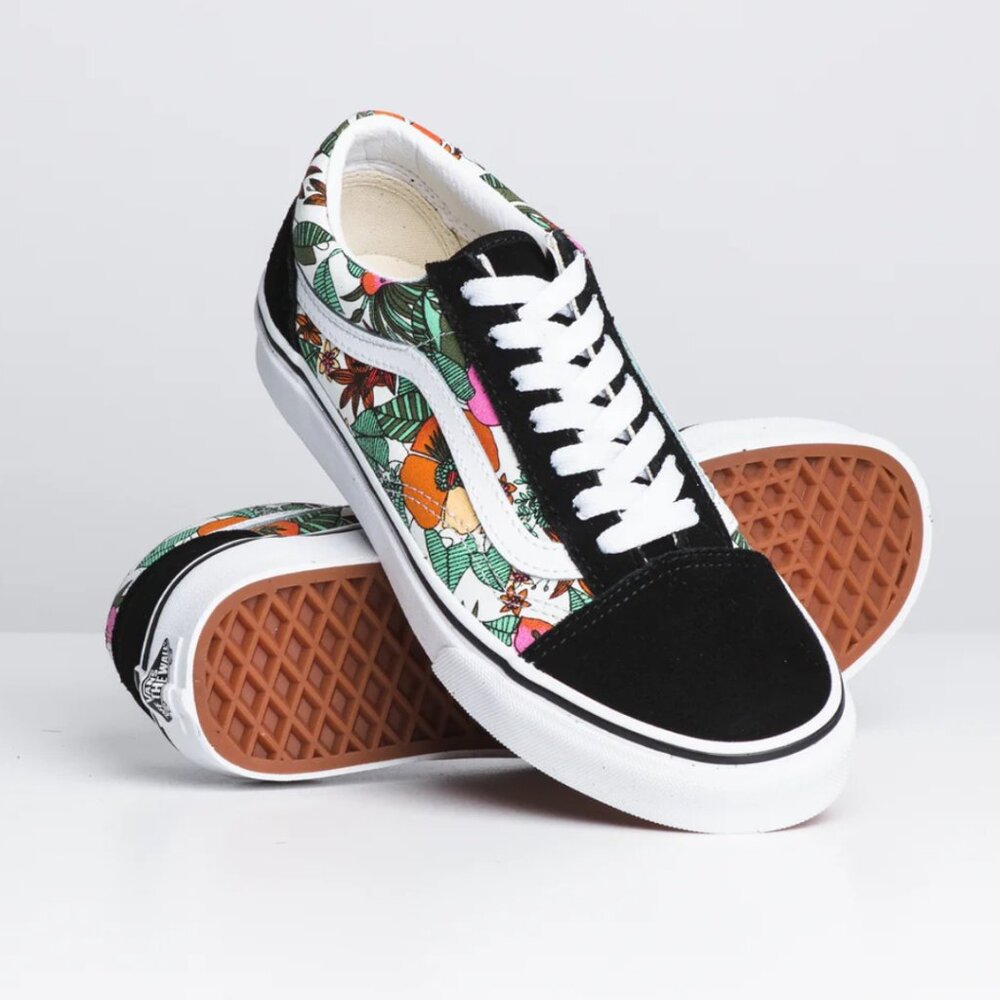 NWT Vans Old Skool Multicolor Tropic Print Shoes Women's Size 9 - Men's Size 7.5